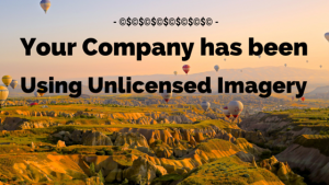 Your Company has been Using Unlicensed Copyright Images