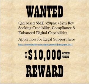 Wanted $10,000 Government Funding for legal services